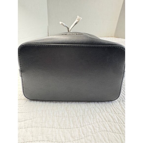 NWT Michael Kors Eden Leather Bucket Shoulder Black Bag Purse - Picture 7 of 13